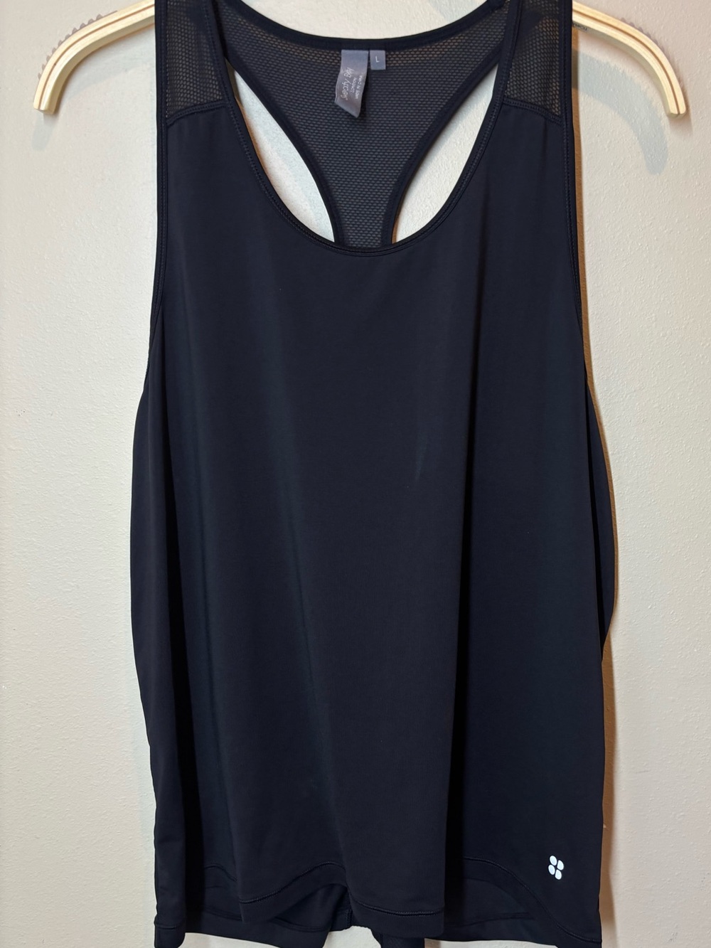 Sweaty Betty London Women's Black Racerback Active Tank Top, large
